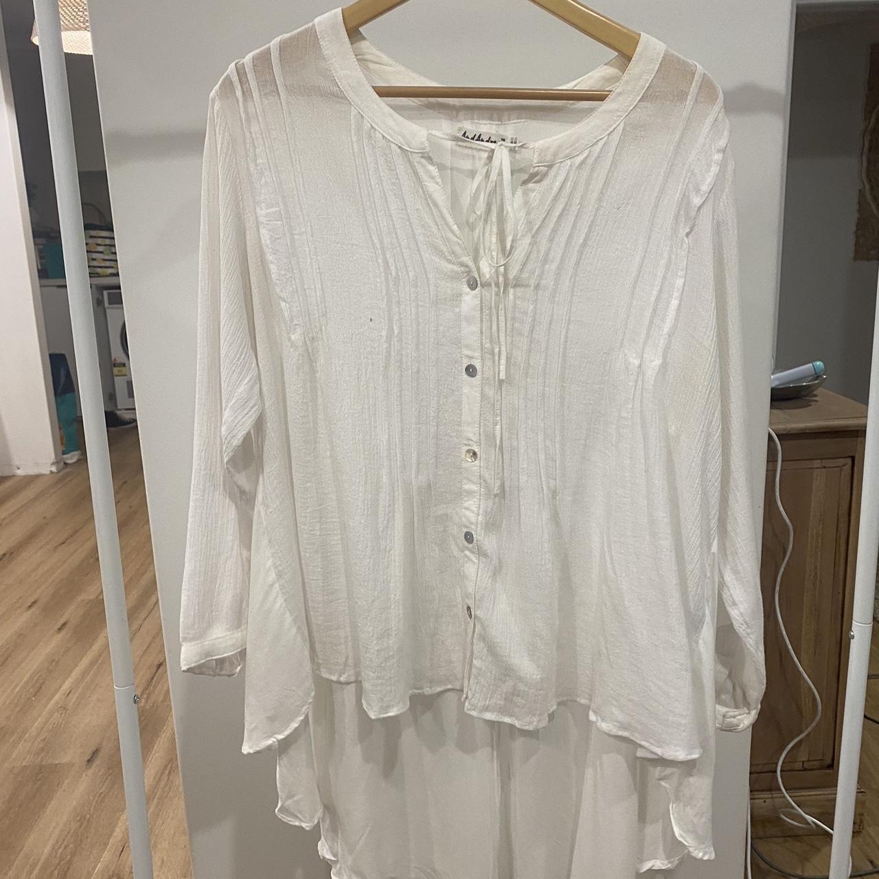 And Andrea Oversized shirt - One Size Would fit an... - Depop