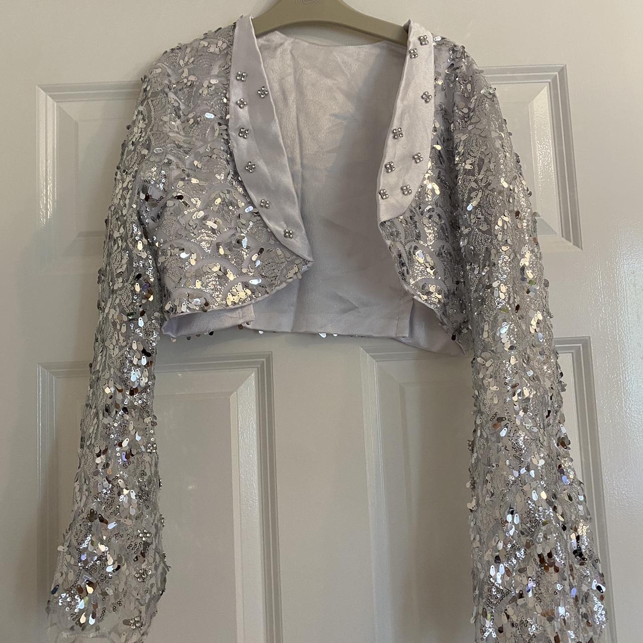 Silver sparkly clearance bolero