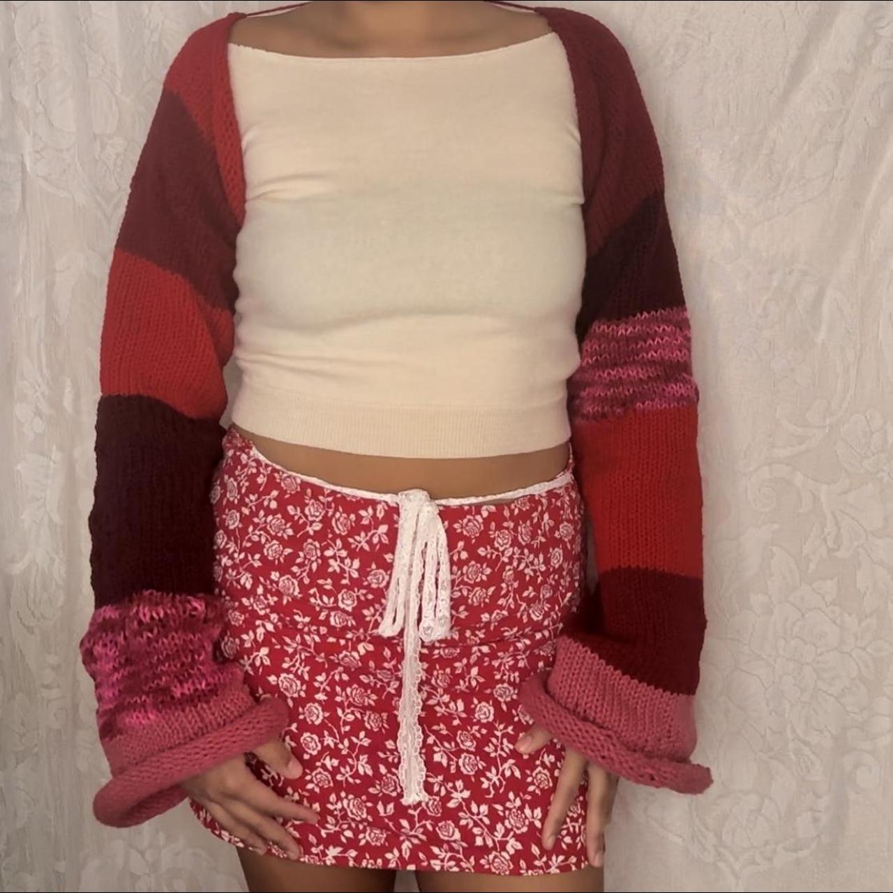 Paloma Wool cropped bolero jumper sleeves with hand - Depop