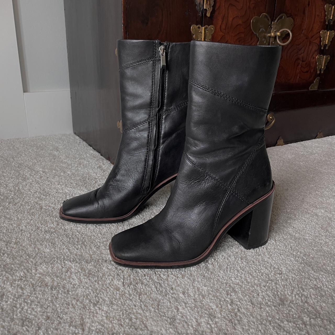 franco sarto calf hair booties