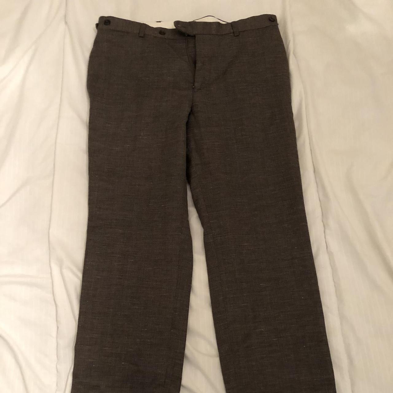 GREY CHINO PANTS  JOHN TWEED TAILORED