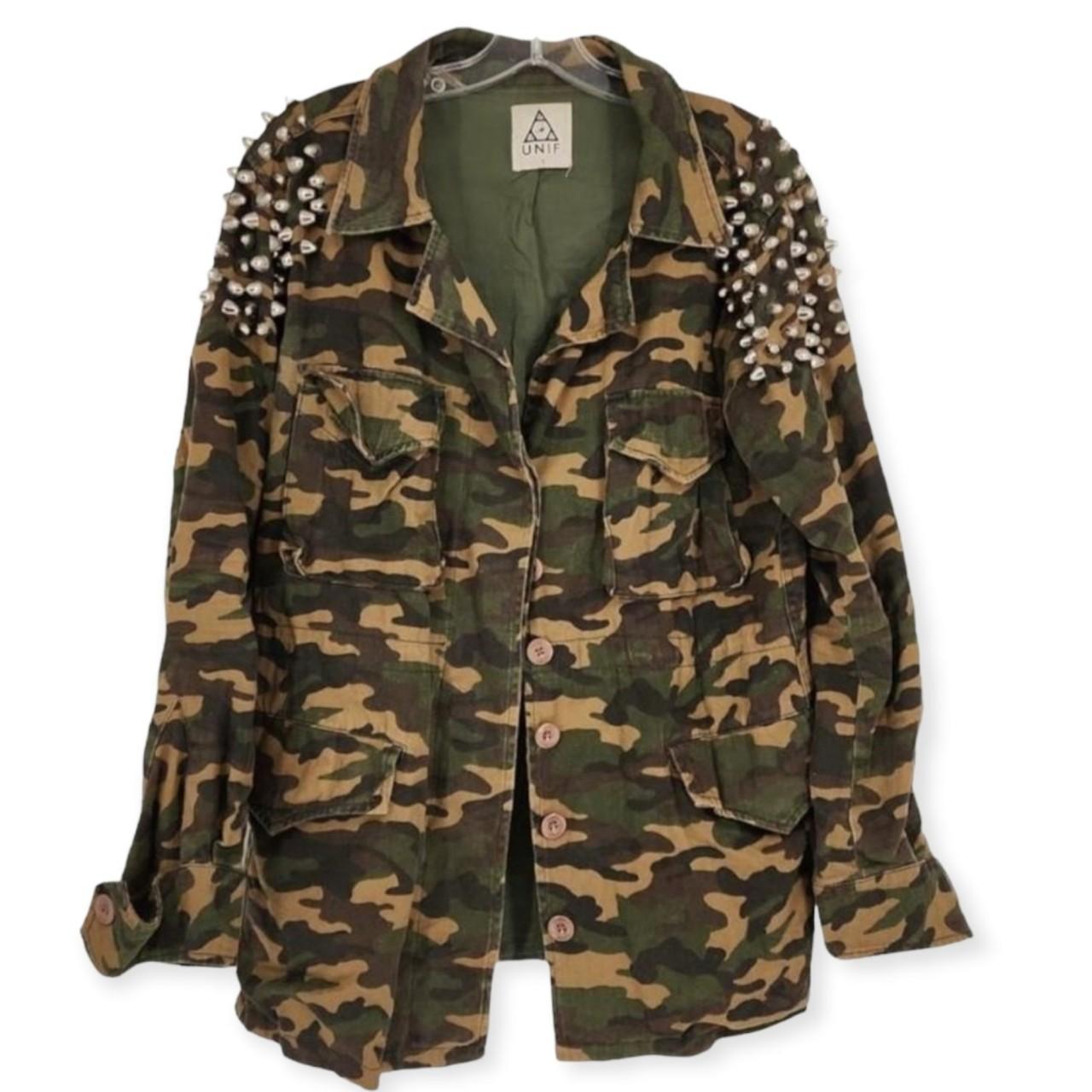 Classic surplus jacket in an allover camo print Depop