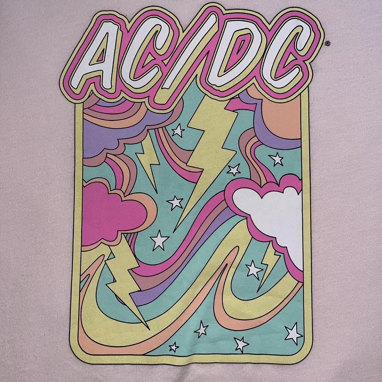 Pink AC/DC Merch Top - Size Small Great Condition -... - Depop