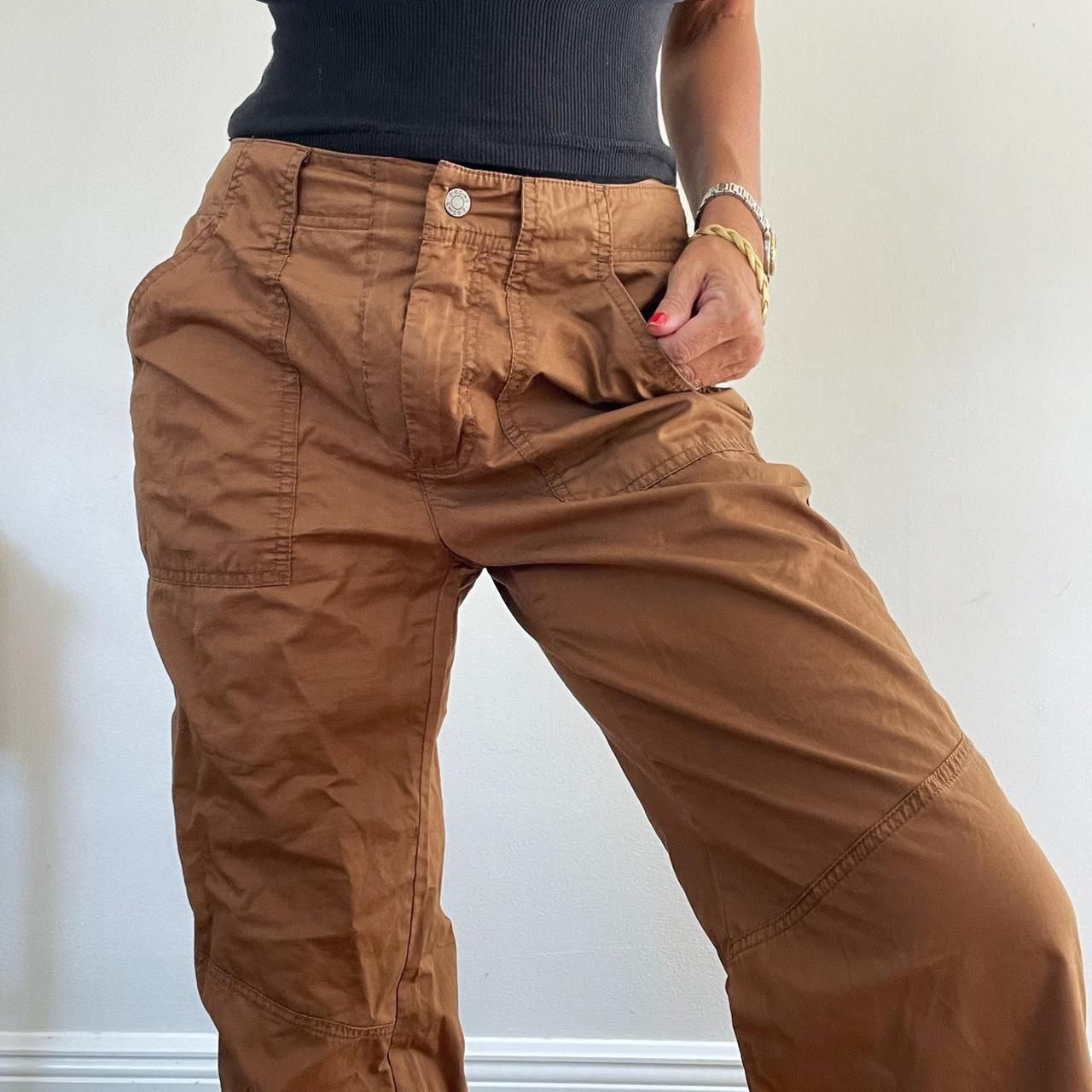 Vintage nutmeg brown cargo utility pants The most... - Depop