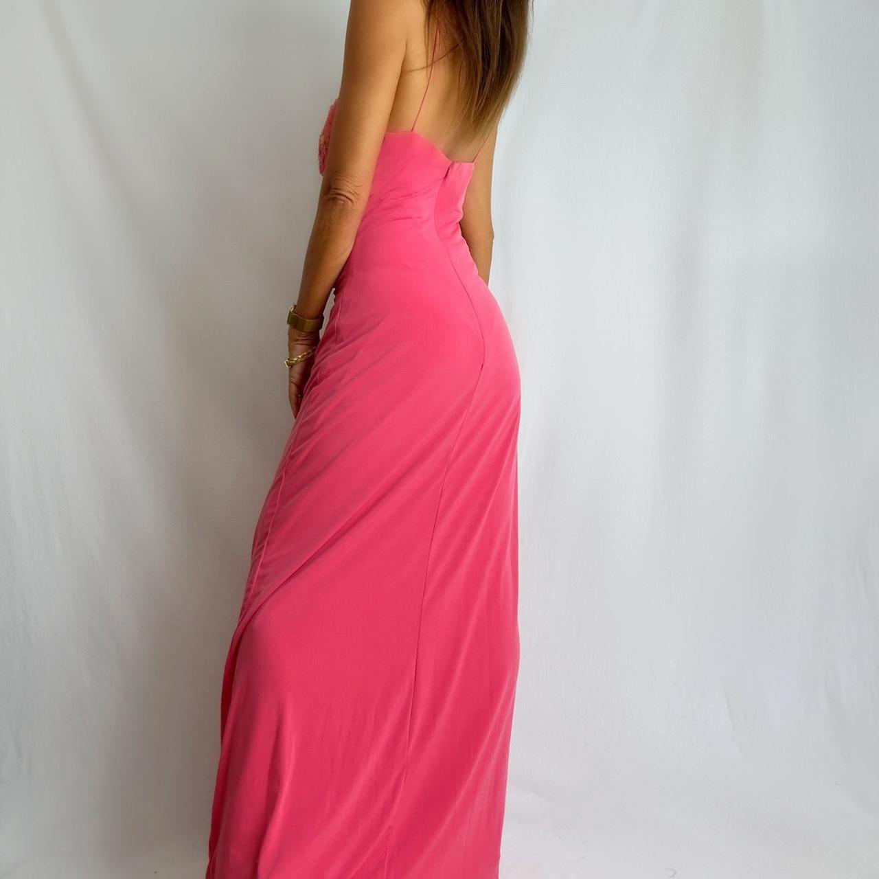 Vintage 90s pink Barbie gown Amazing 90s maxi dress... - Depop