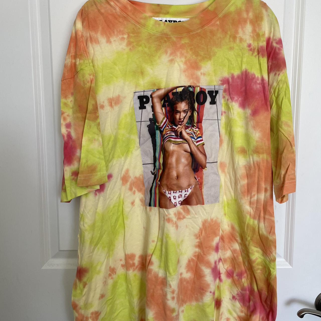 tie dye playboy shirt
