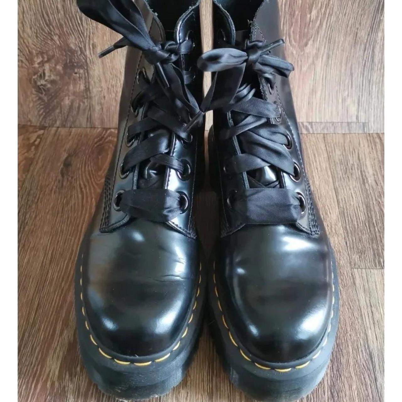 DR MARTENS MOLLY PLATFORM BOOTS SIZE EU 41 UK 7... - Depop