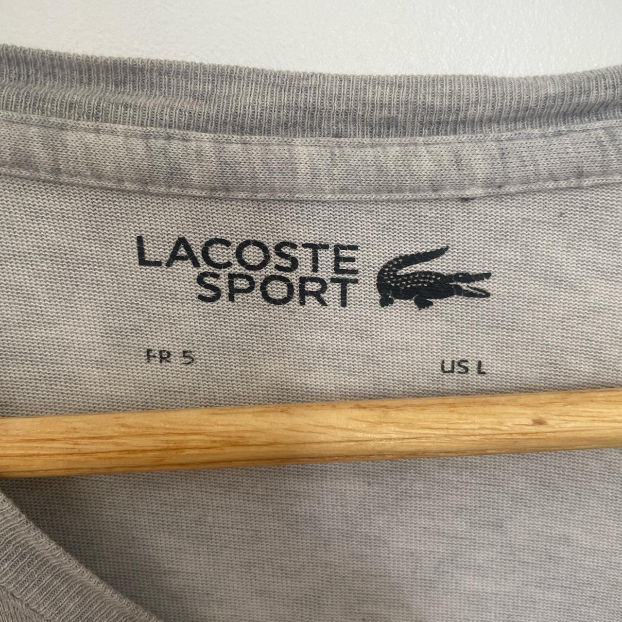 Lacoste Small Logo T-Shirt, Colour Grey, Large Men’s... - Depop