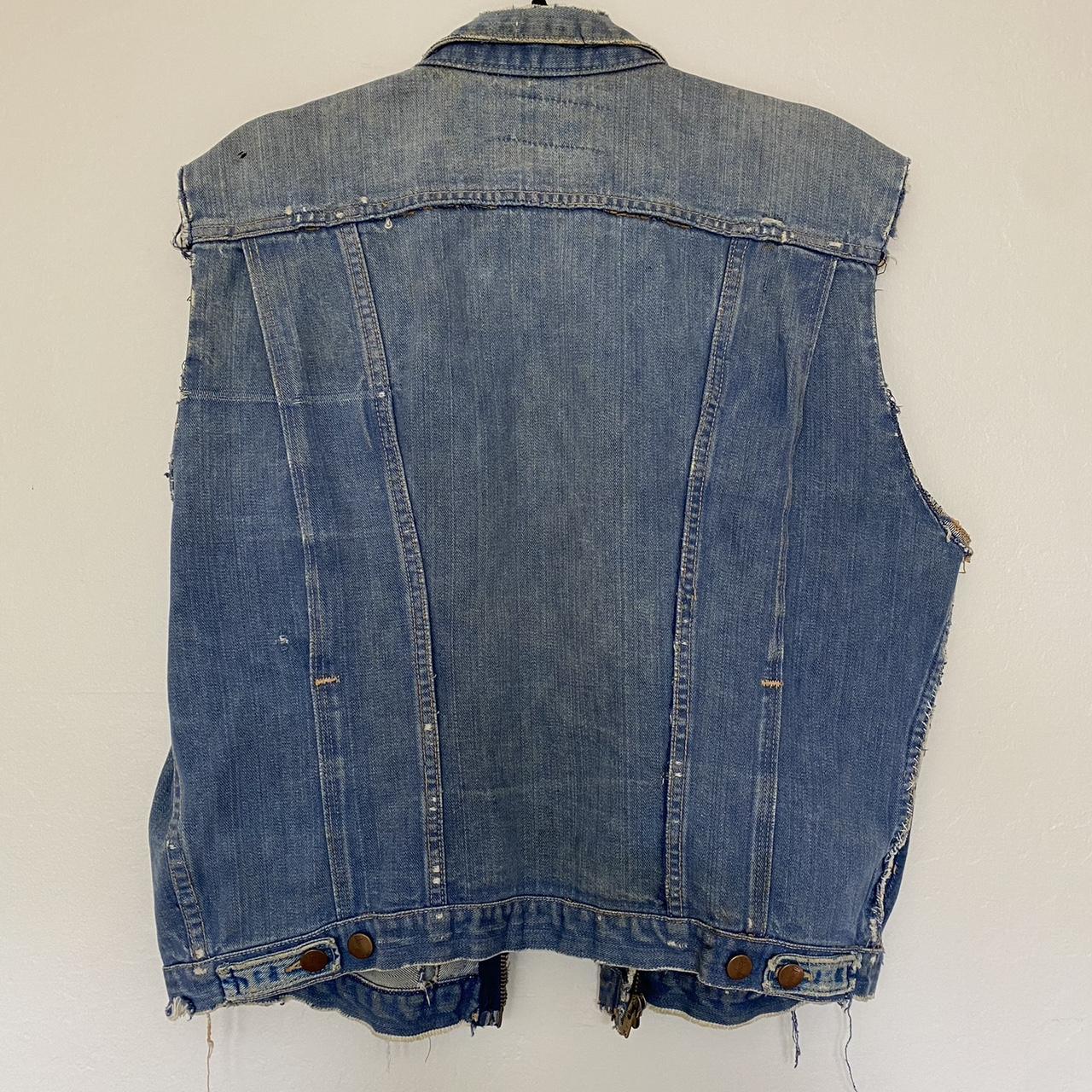 Wrangler Men's Vest - Blue/Navy - M – 1970s Blue … - image 2