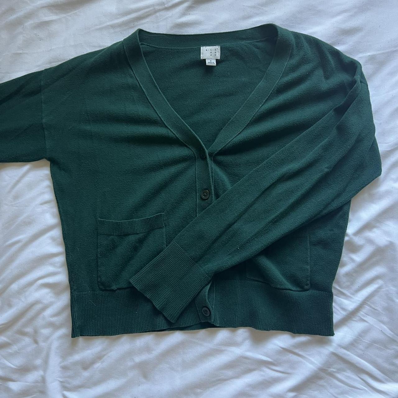 Target Women's Green Cardigan Depop