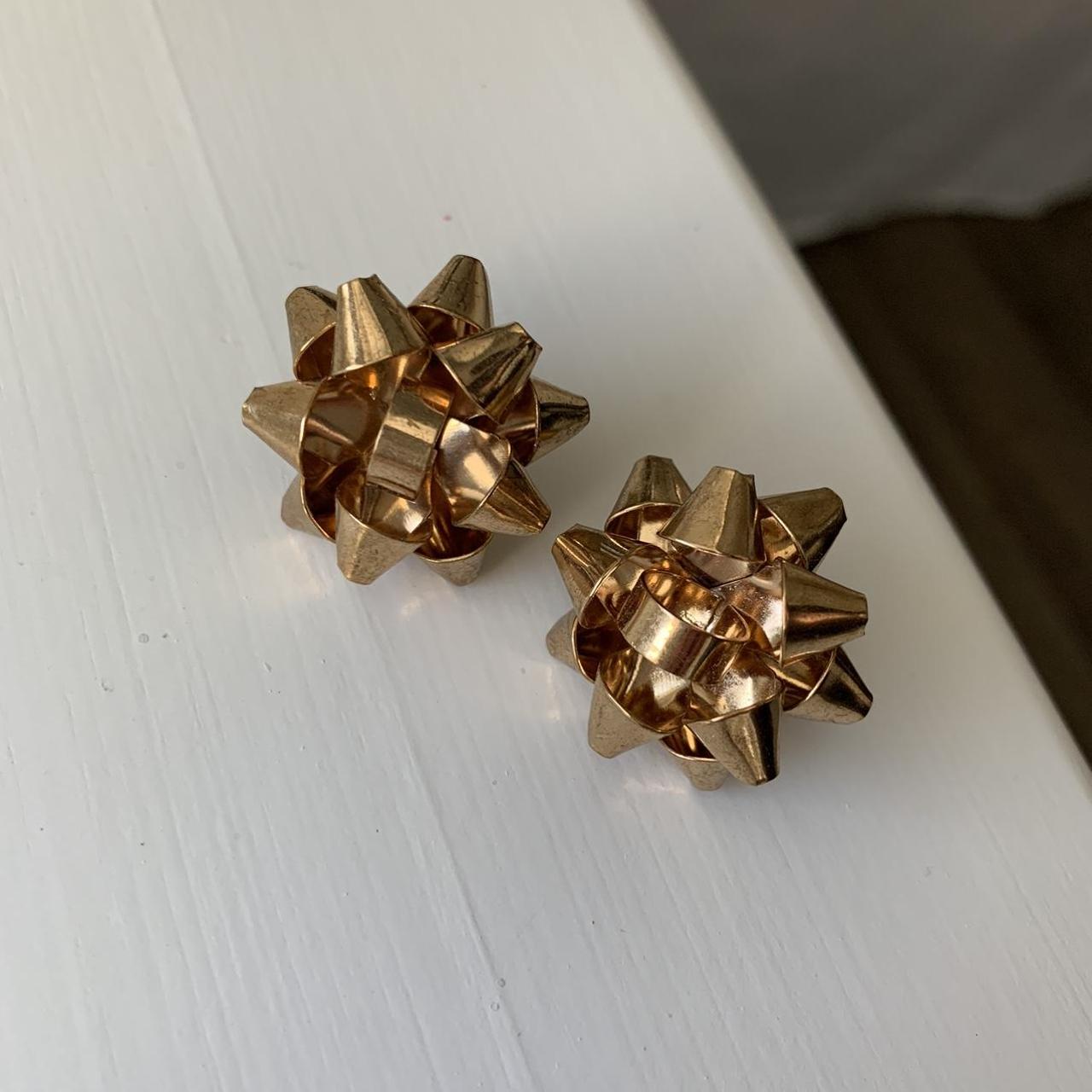 Amazoncom Kate Spade Bourgeois Bow Earring Studs Gold Clothing Shoes   Jewelry