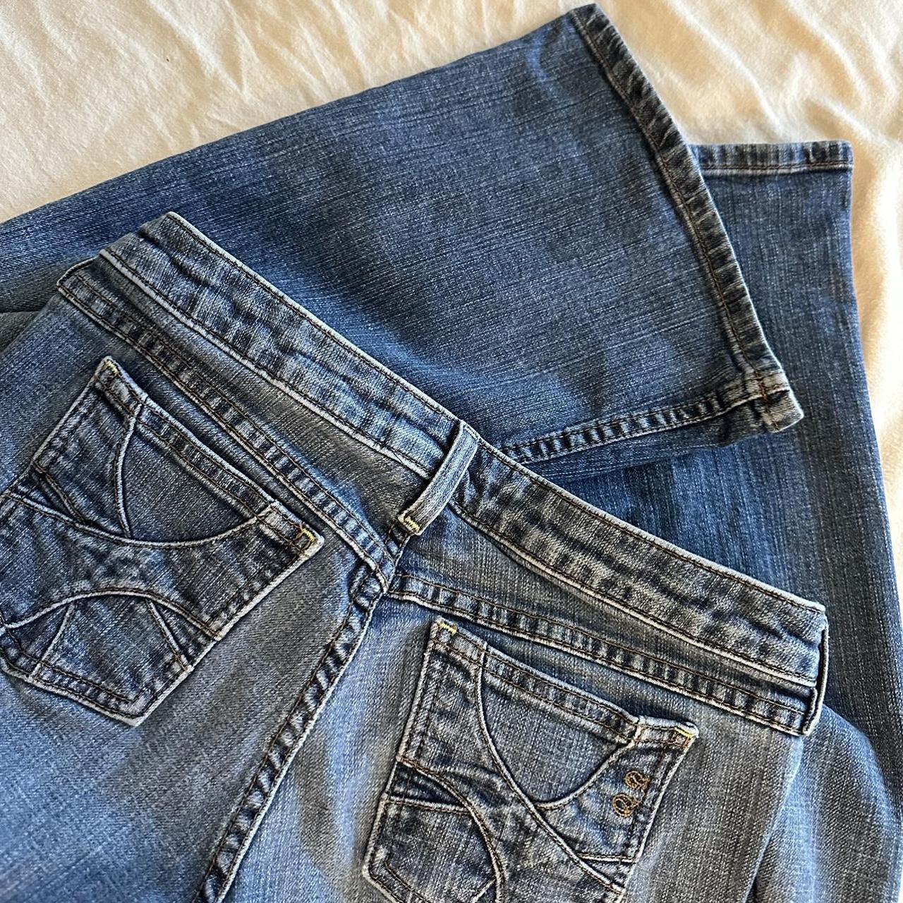 Juicy Couture Women's Blue and Navy Jeans | Depop