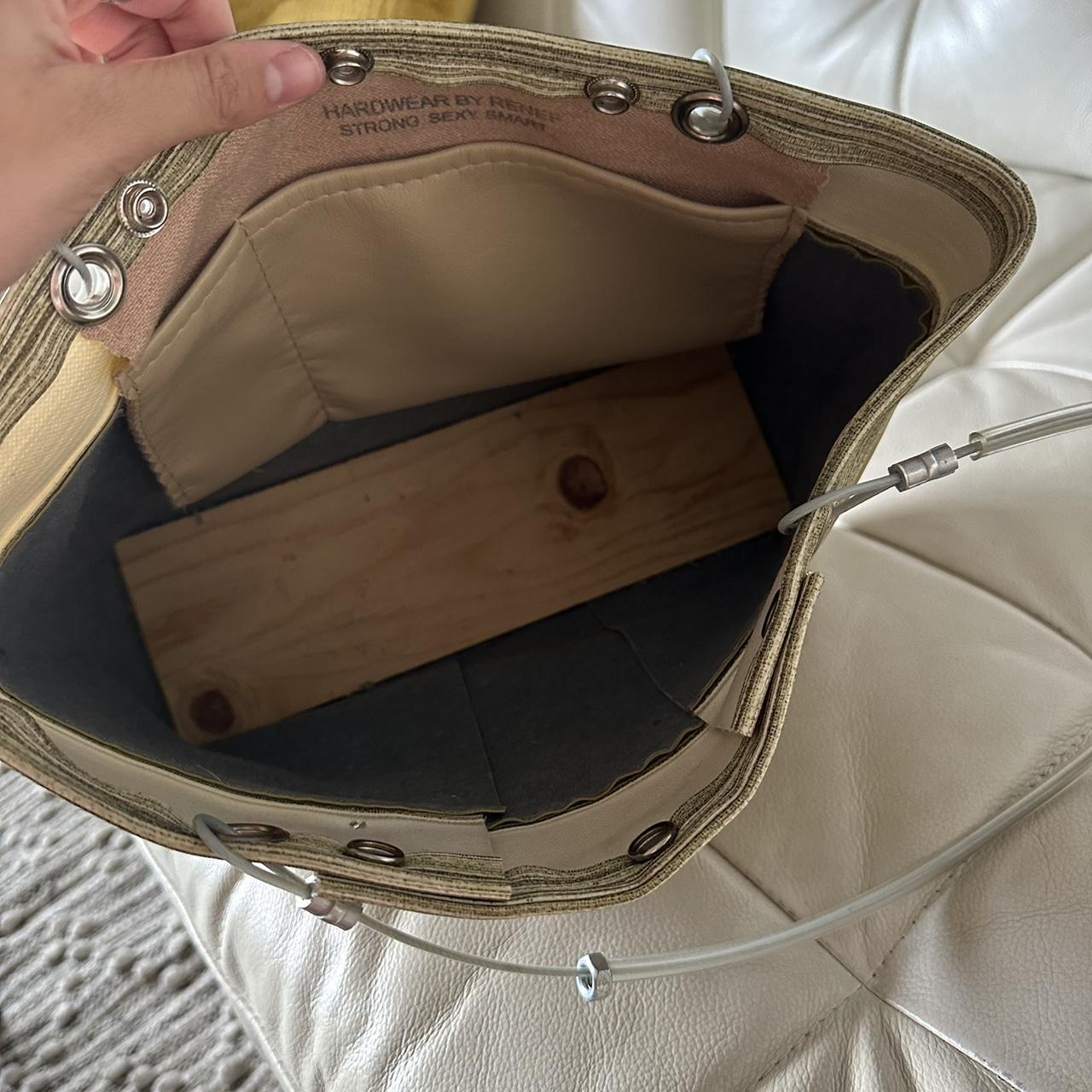 Women's Green and Khaki Bag (3)
