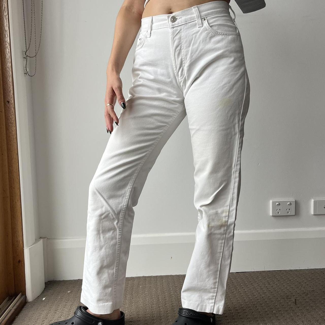 The most divine white jeans ️‍🔥 - most beautiful,... - Depop