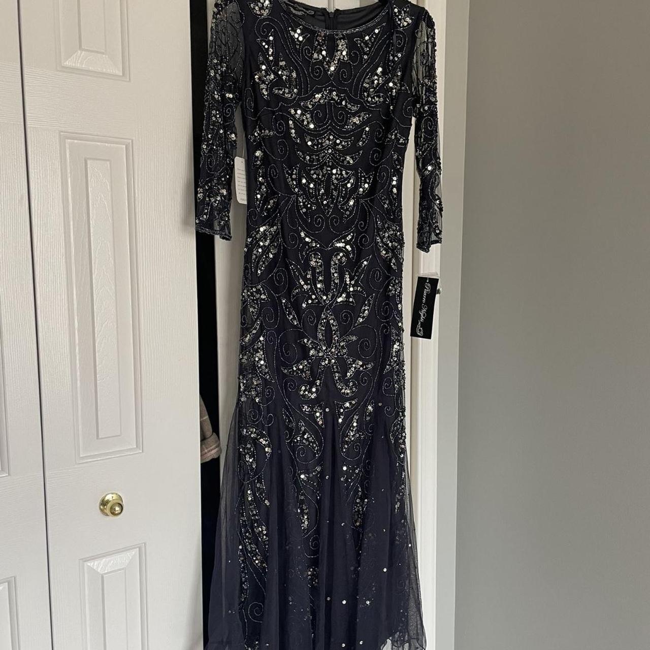 Pisarro nights store long beaded gown