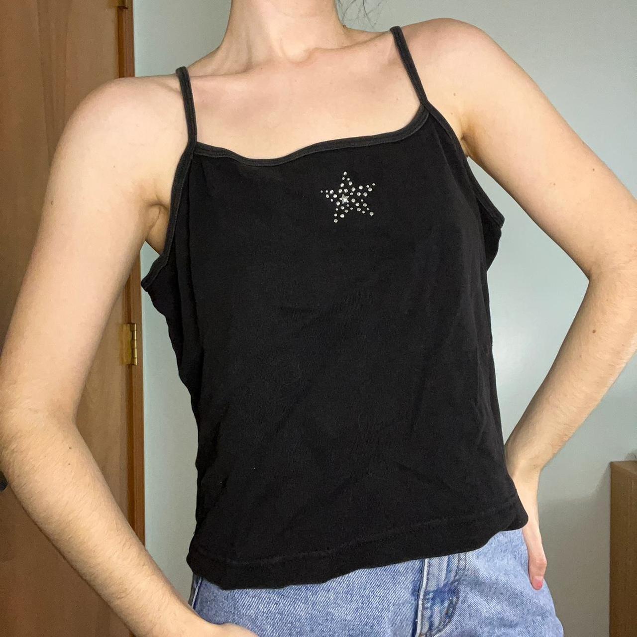 Vintage 90s black tank top – brand is No Boundaries - Depop