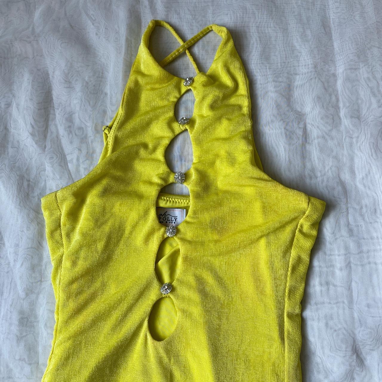 Lemon Oh Polly mini dress diamond detail only worn... - Depop