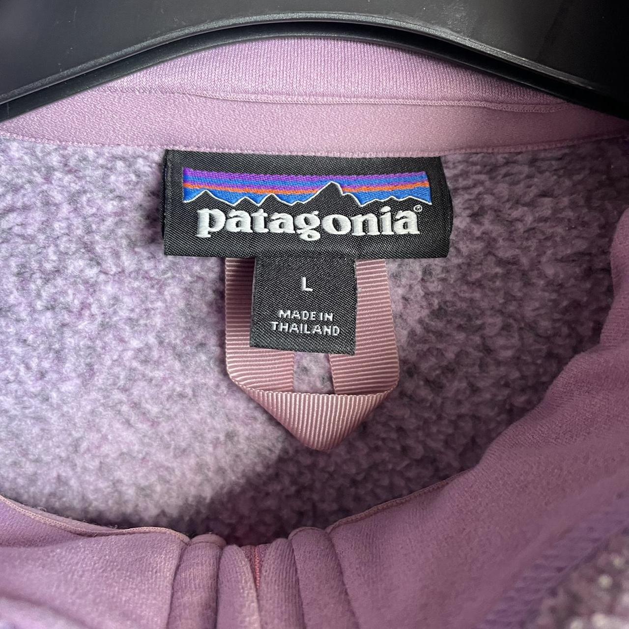 Patagonia Women's Pink and Purple Sweatshirt | Depop