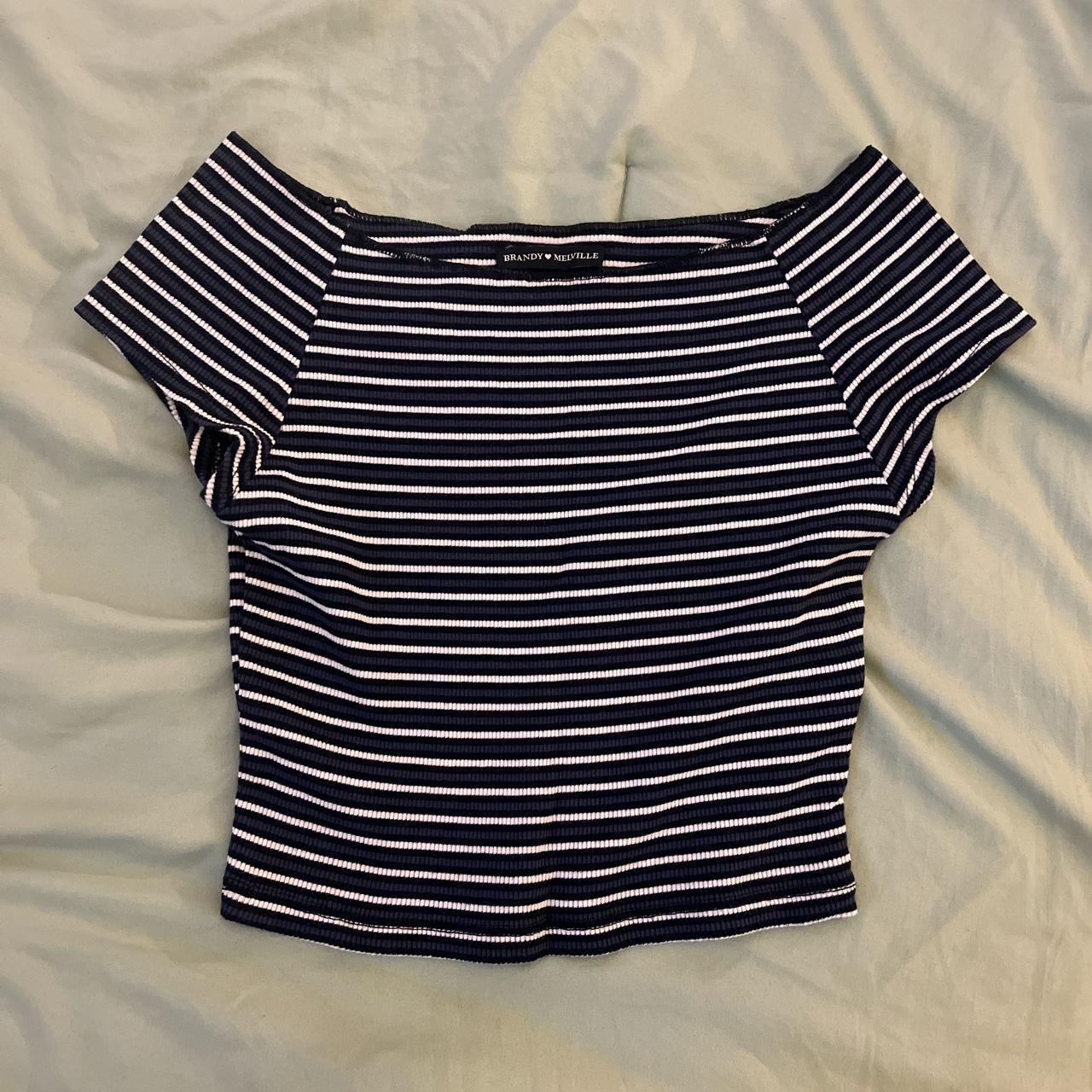Cropped Brandy Striped Shirt 🫶🏽 Shipping... Depop