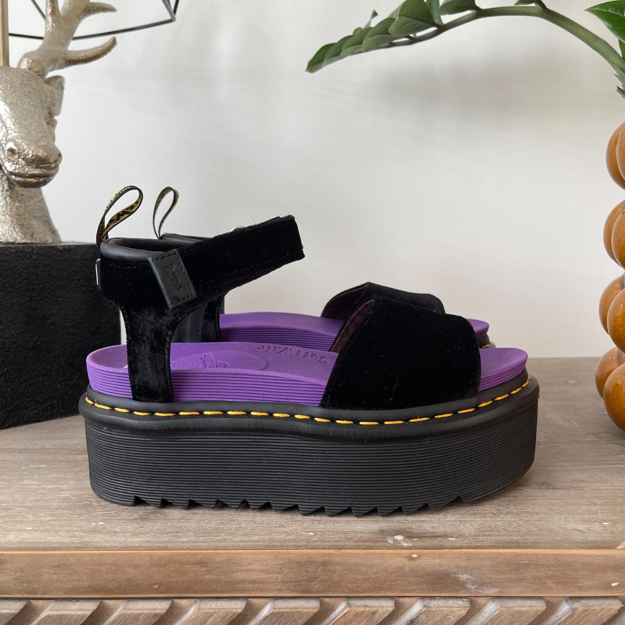 Dr MARTENS X GIRL SANDALS Platform Velvet Gladiator... Depop