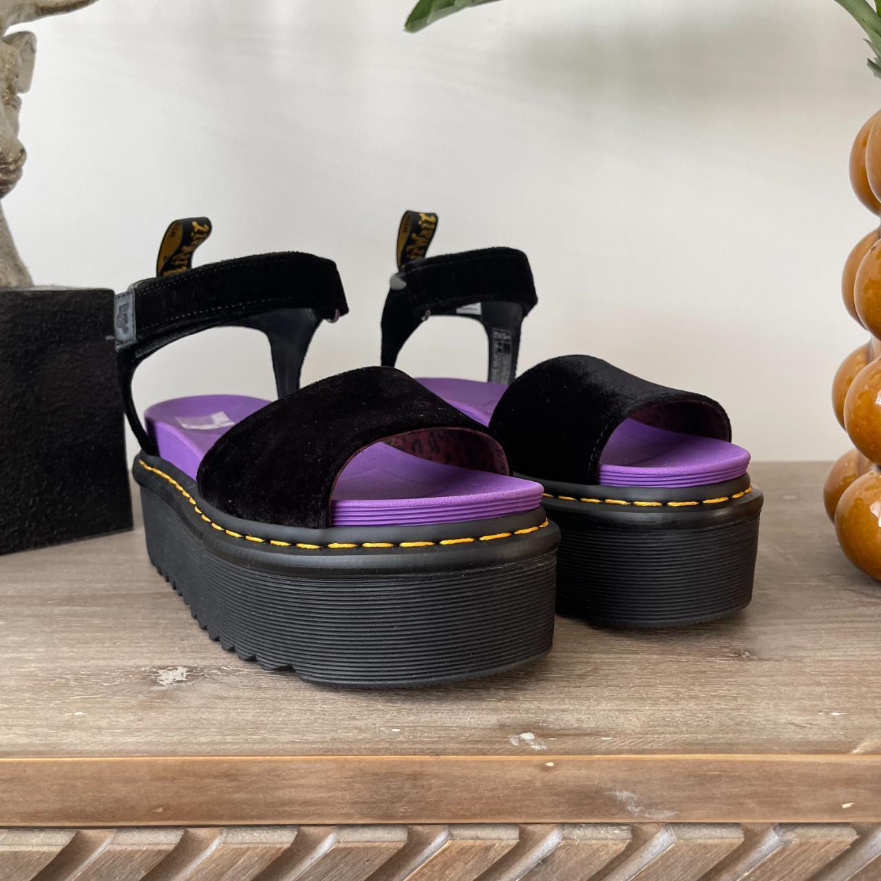 Dr MARTENS X GIRL SANDALS Platform Velvet Gladiator... Depop