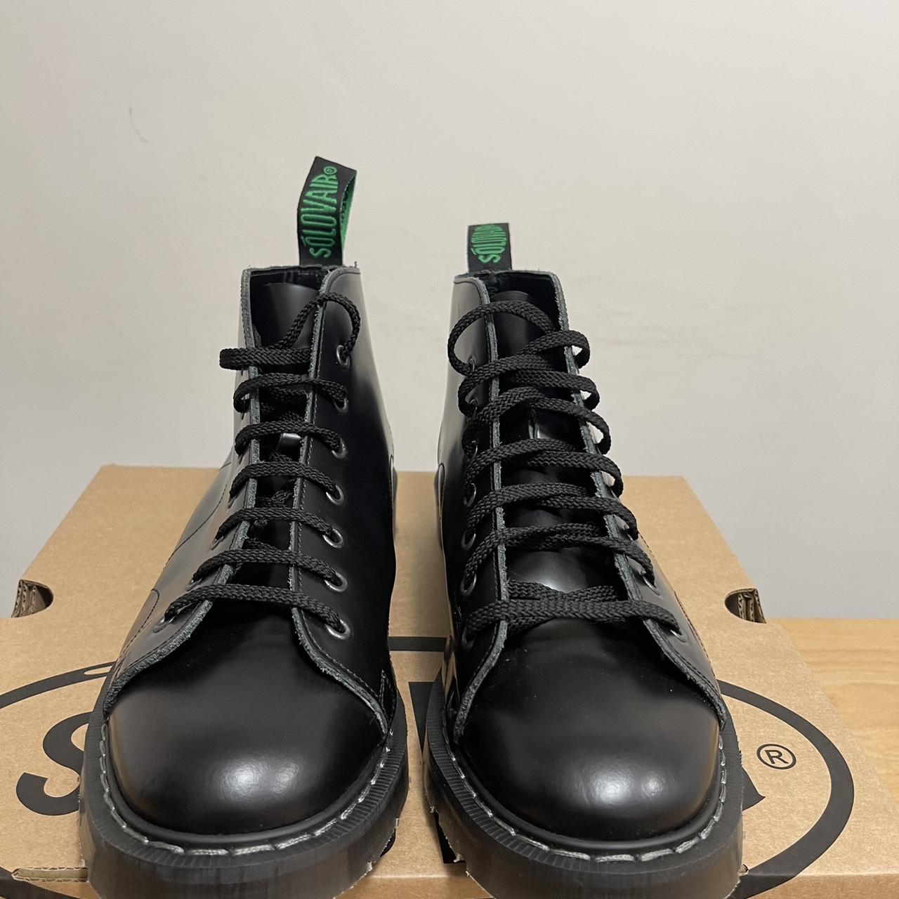 NPS SOLOVAIR Black Cordovan Hi-Shine 7 Eye Monkey... - Depop