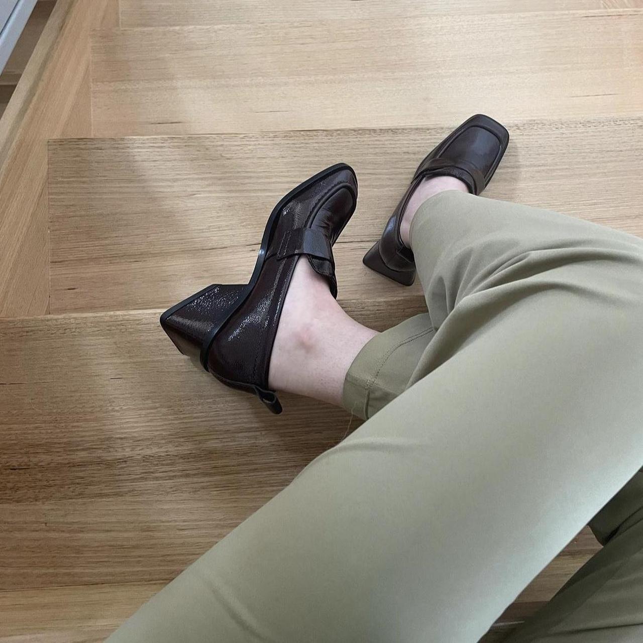 ☆送料・関税込☆PALOMA WOOL★FLAT SHOES/LOAFERS ★ Paloma wool Peter Loafer - brown Size 7 PLEASE | Depop