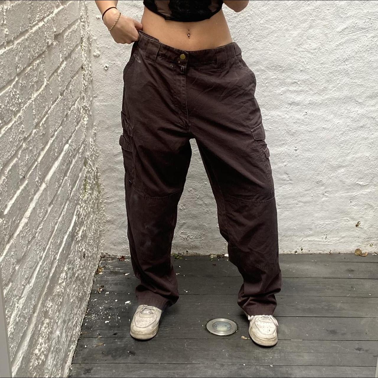 🍒 Vintage Baggy Cargo Trousers 🍒 Tr2 Brown (I’m... - Depop