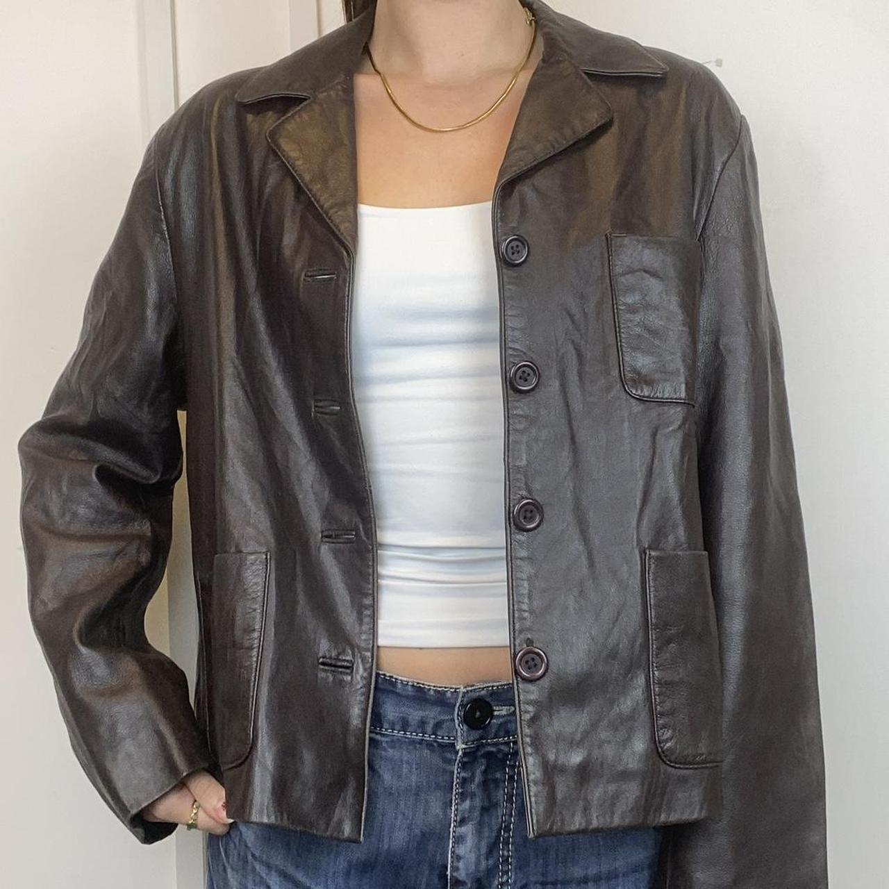 Eddie bauer clearance womens leather jacket