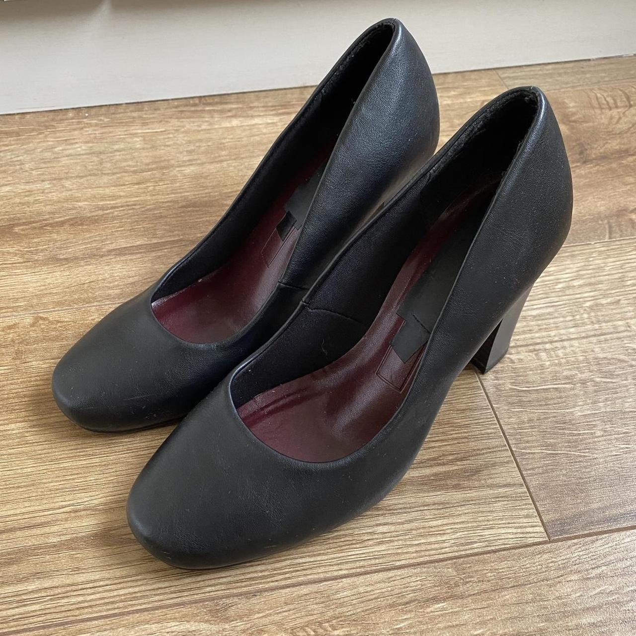 Black Heel Court Shoe Size UK 5.5 - Good... - Depop