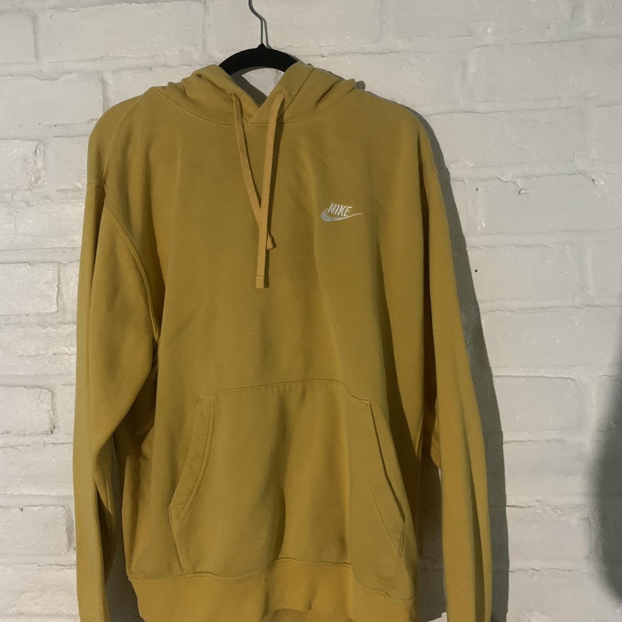 Nike Men's Yellow Hoodie Depop
