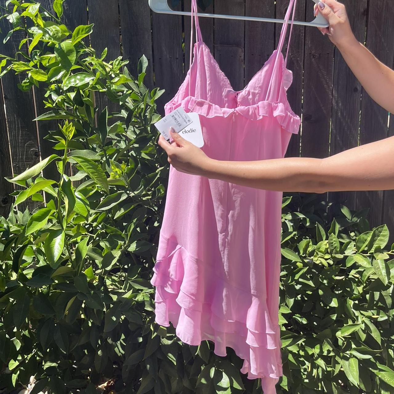 Asymmetrical bubblegum pink dress from Nordstrom.... Depop