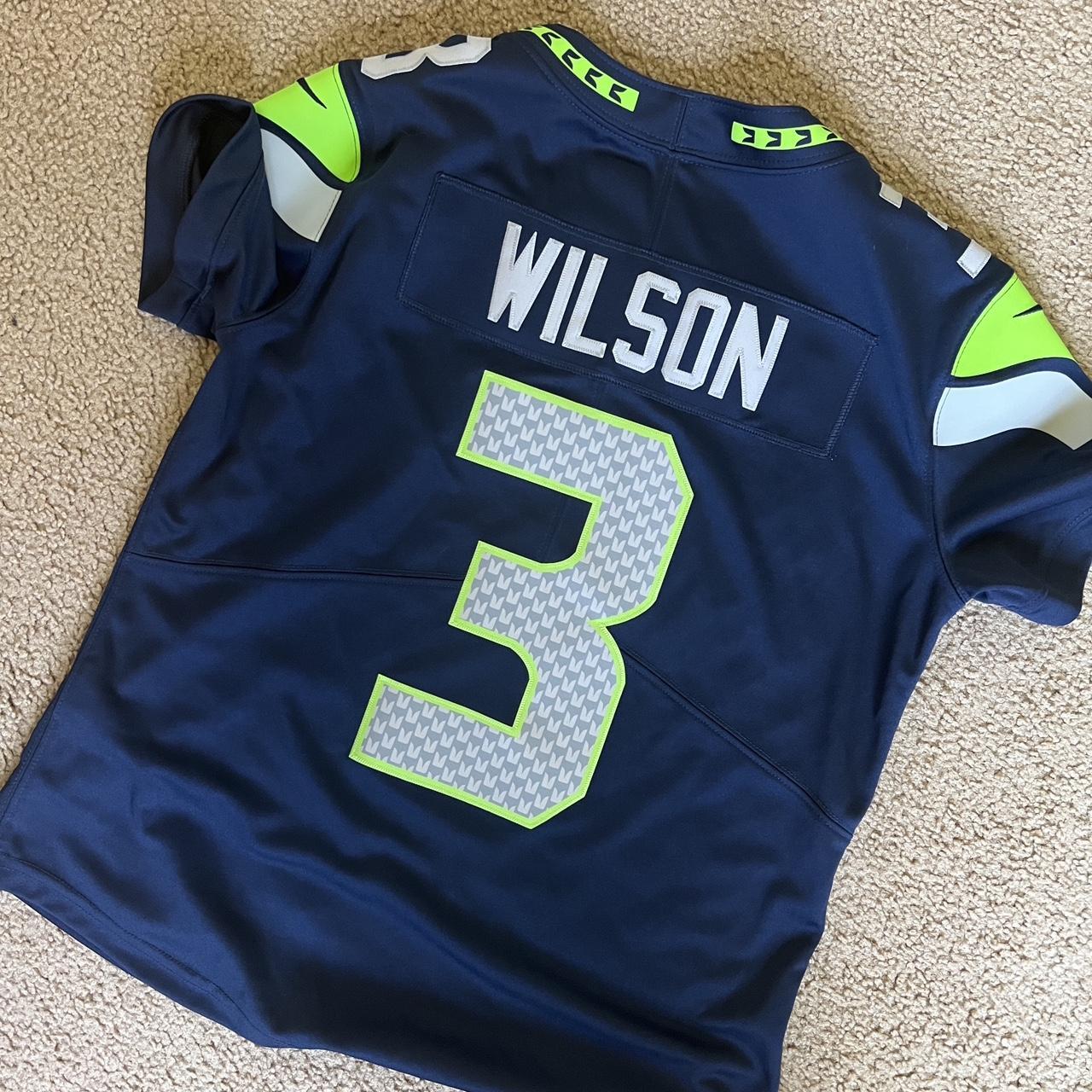 Blue Broncos Russel Wilson Football Jersey Size - Depop