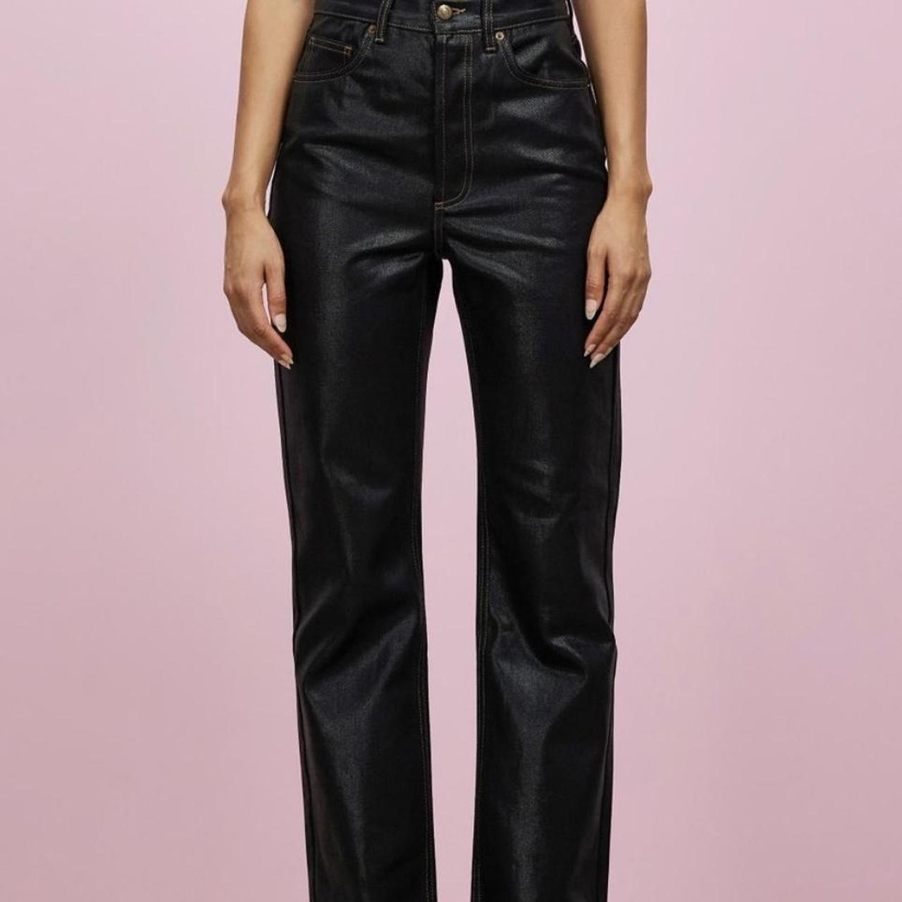 Wet look deals jeans topshop