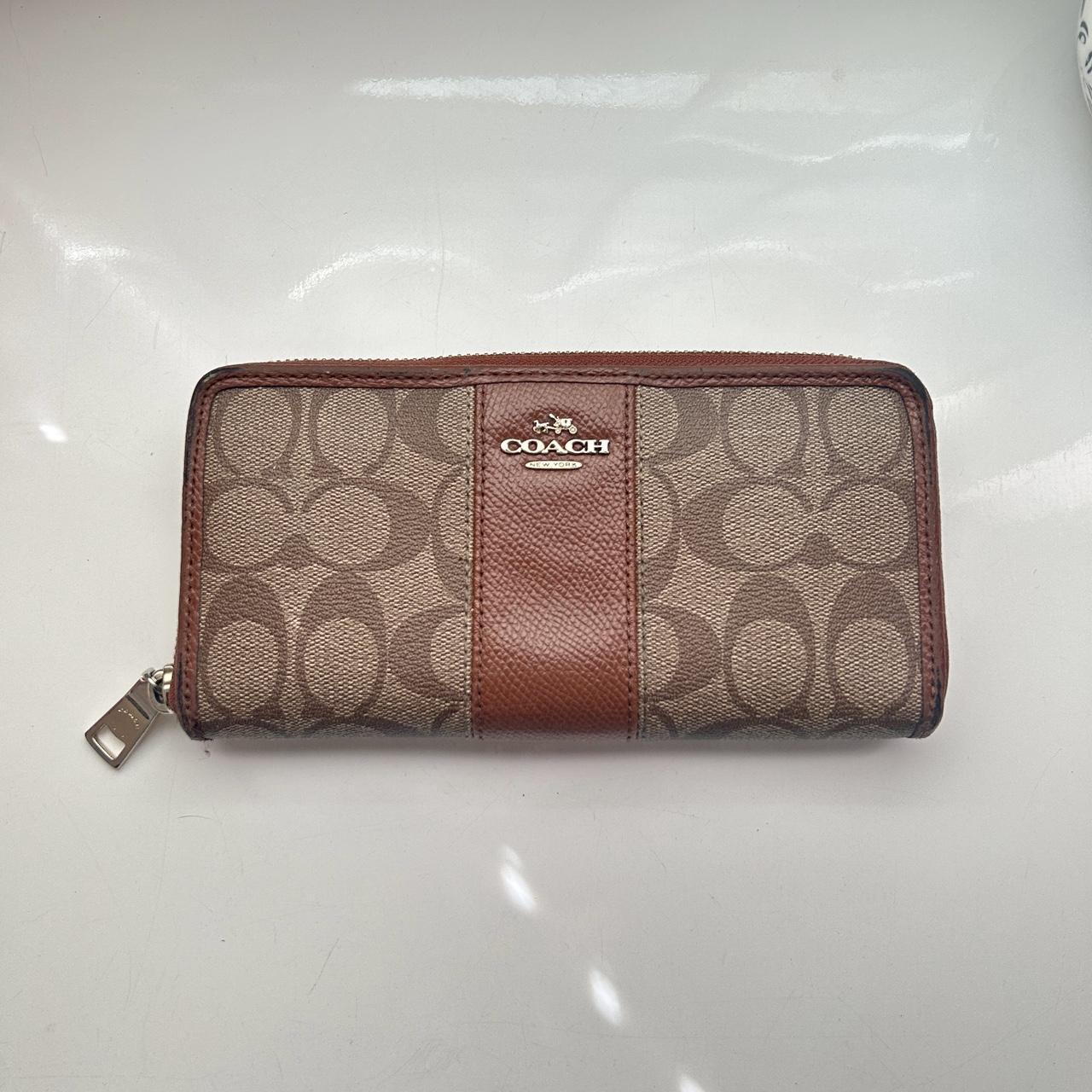 Coach purple wallet hot sale