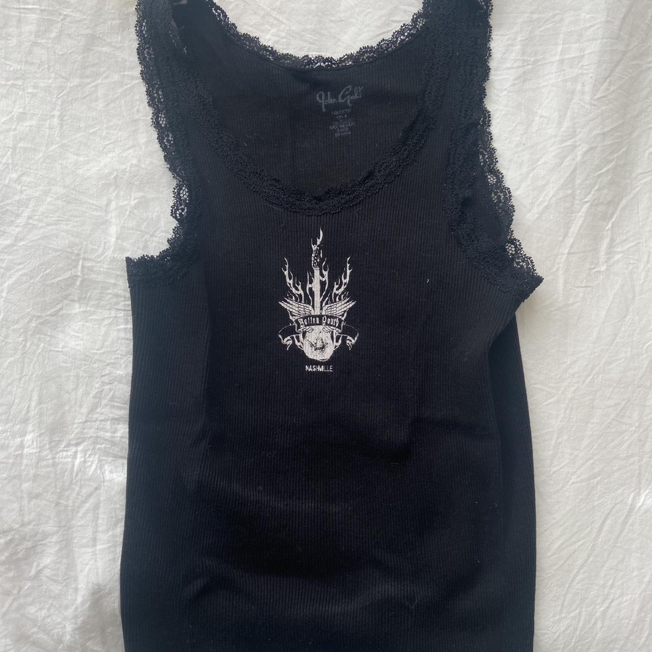 Brandy Melville Women's Tank top Black One size – Black lace
