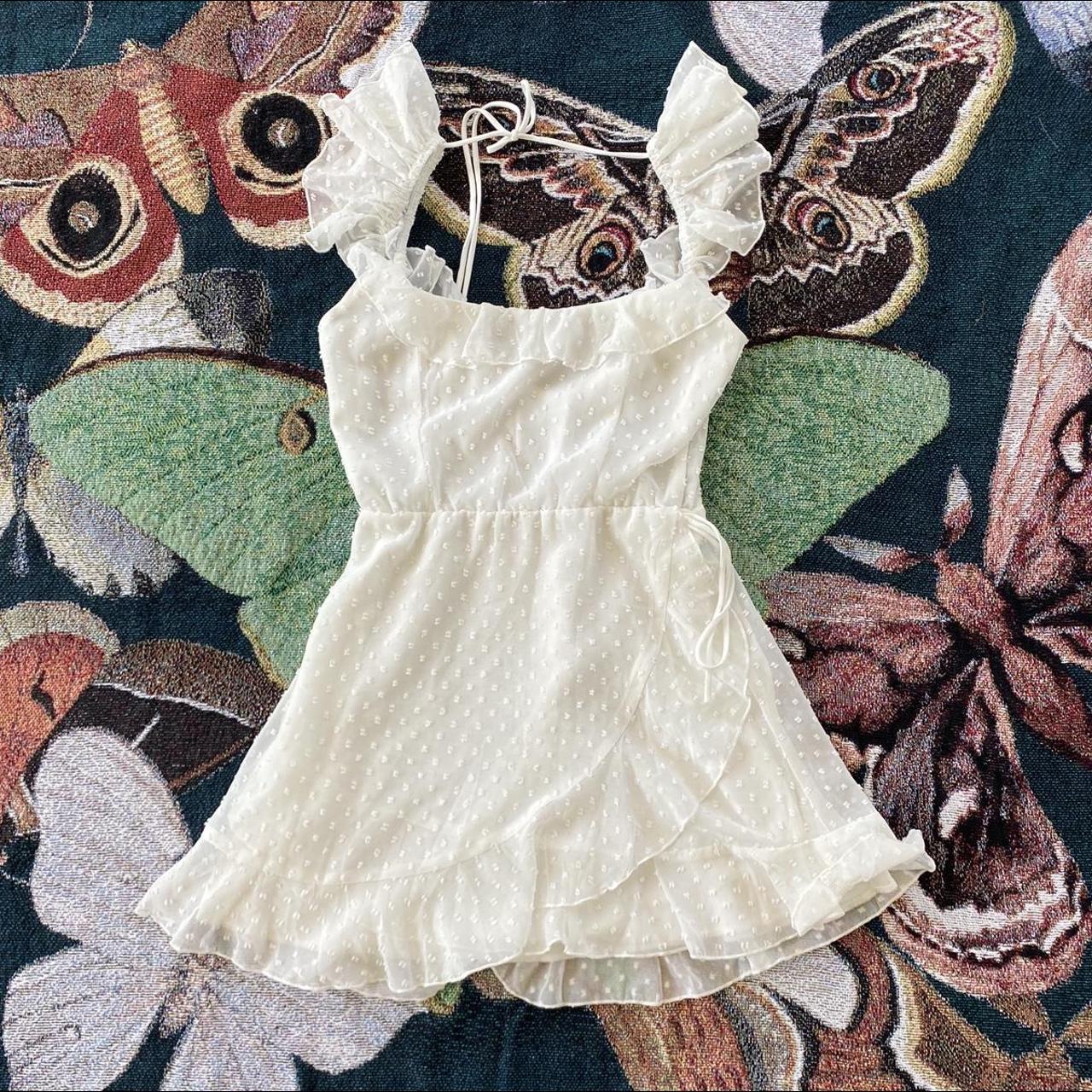 Lucy in the Sky Women's White Dress Depop