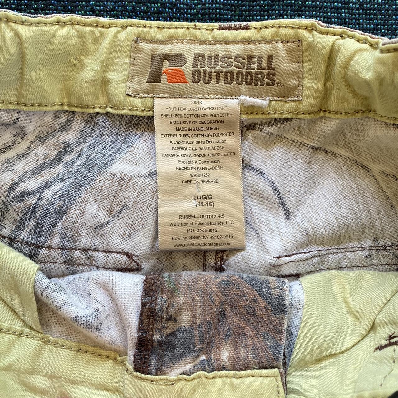 Russell Athletic Women's Khaki and Green Trousers Depop