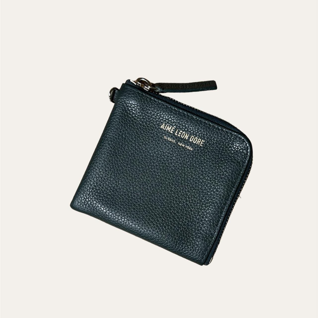 Aimé Leon Dore Leather Zip Wallet - Green 🌳, RRP...