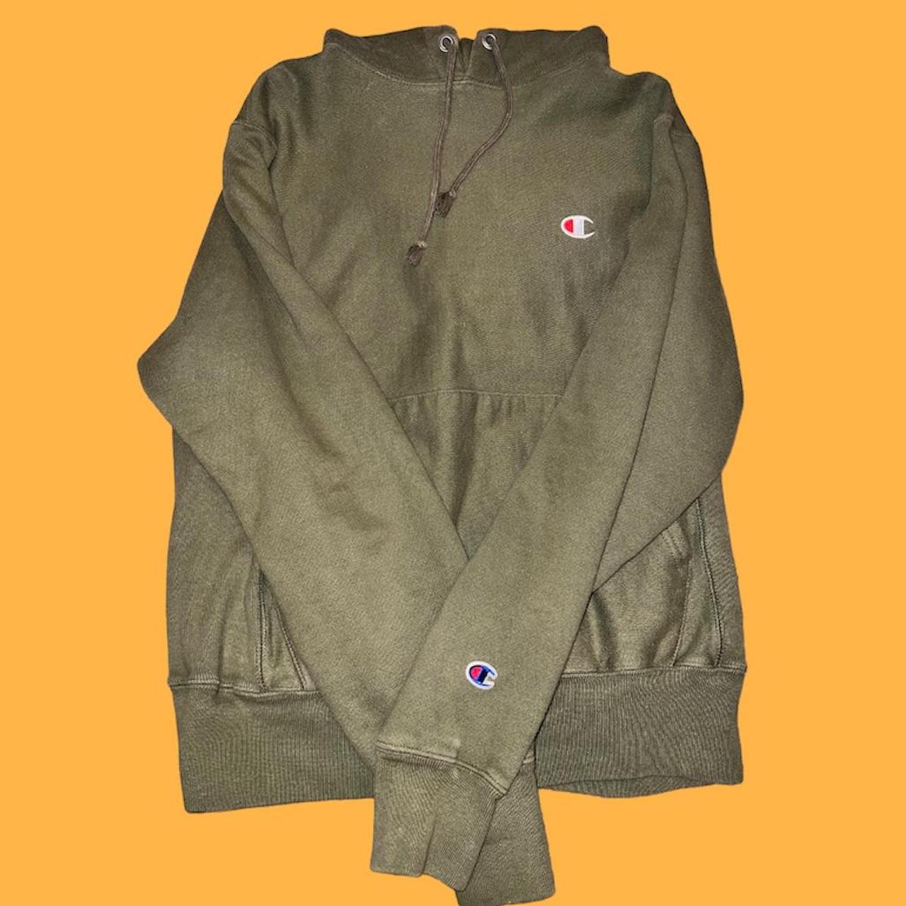 Olive green clearance champion hoodie