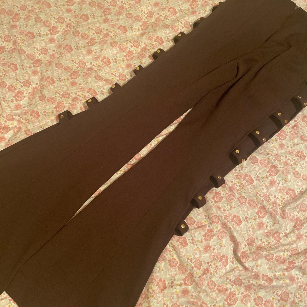 Velour Track Pants fredericks of hollywood brown - Depop