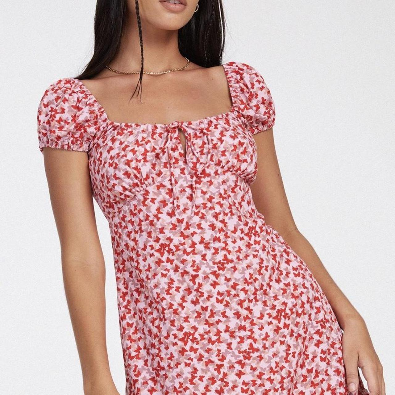 Motel Rocks Galaca Mini Dress in Ditsy Butterfly... Depop