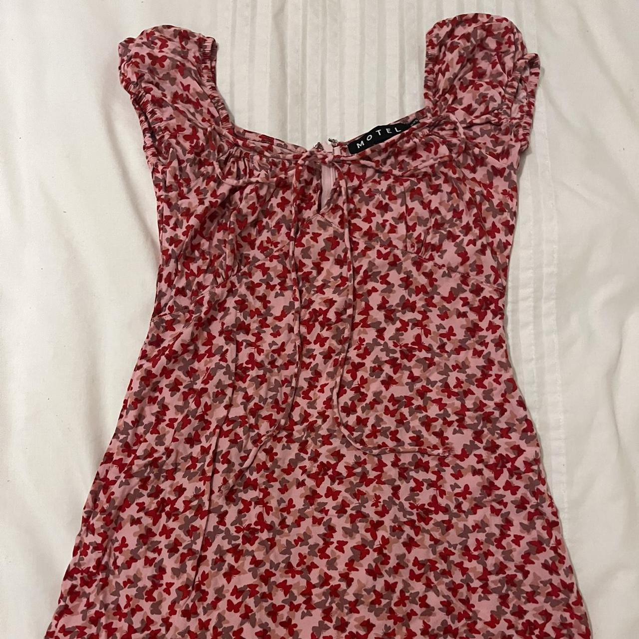 Motel Rocks Galaca Mini Dress in Ditsy Butterfly... Depop