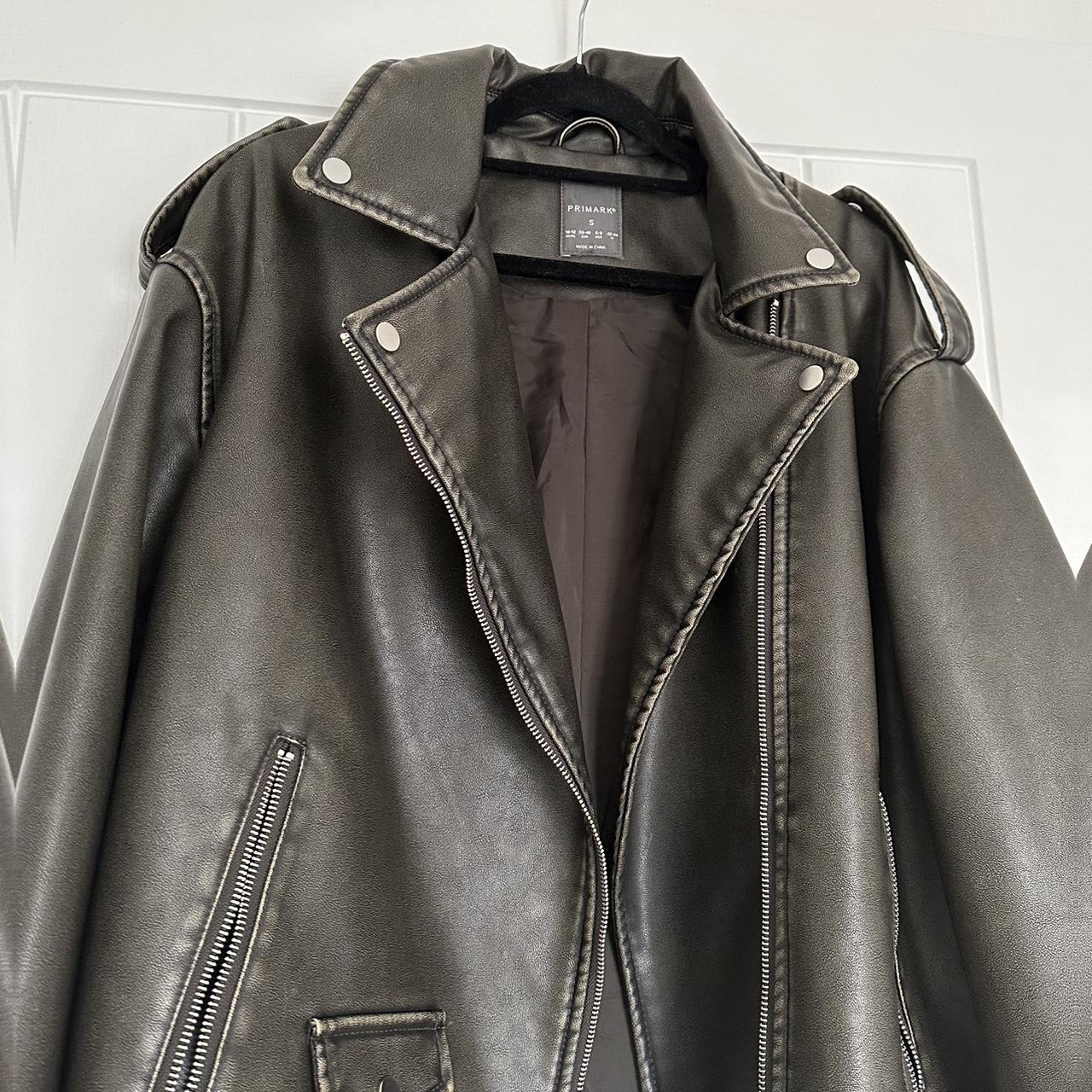 Primark Women's Grey and Green Jacket Depop