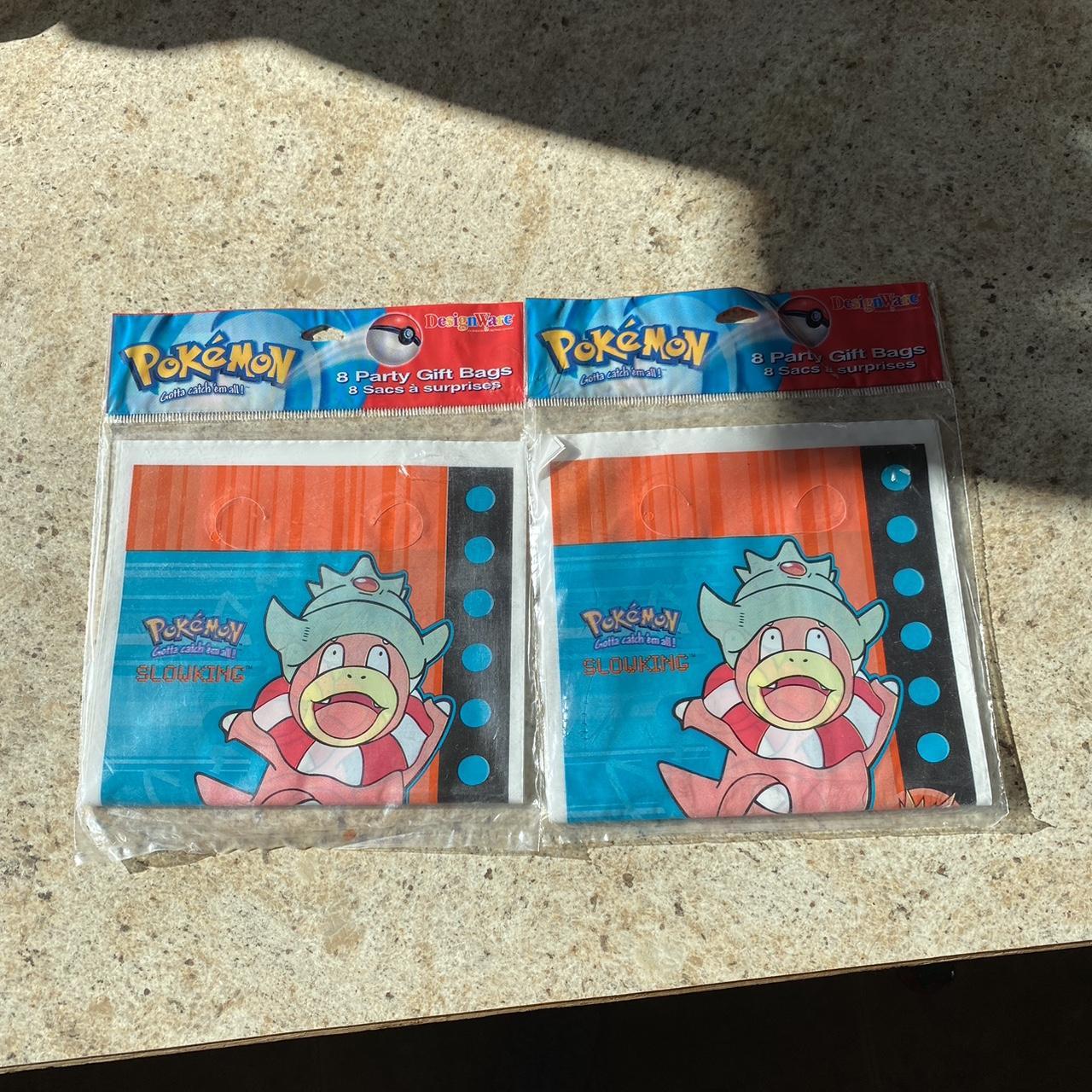Y2K Pokémon party bags featuring Slowking 2 packages... Depop