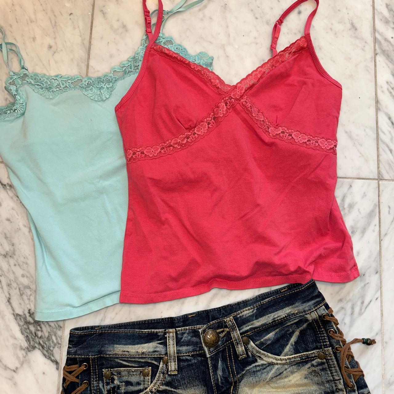 Aeropostale Womens Lace Crop Cami Tank Top