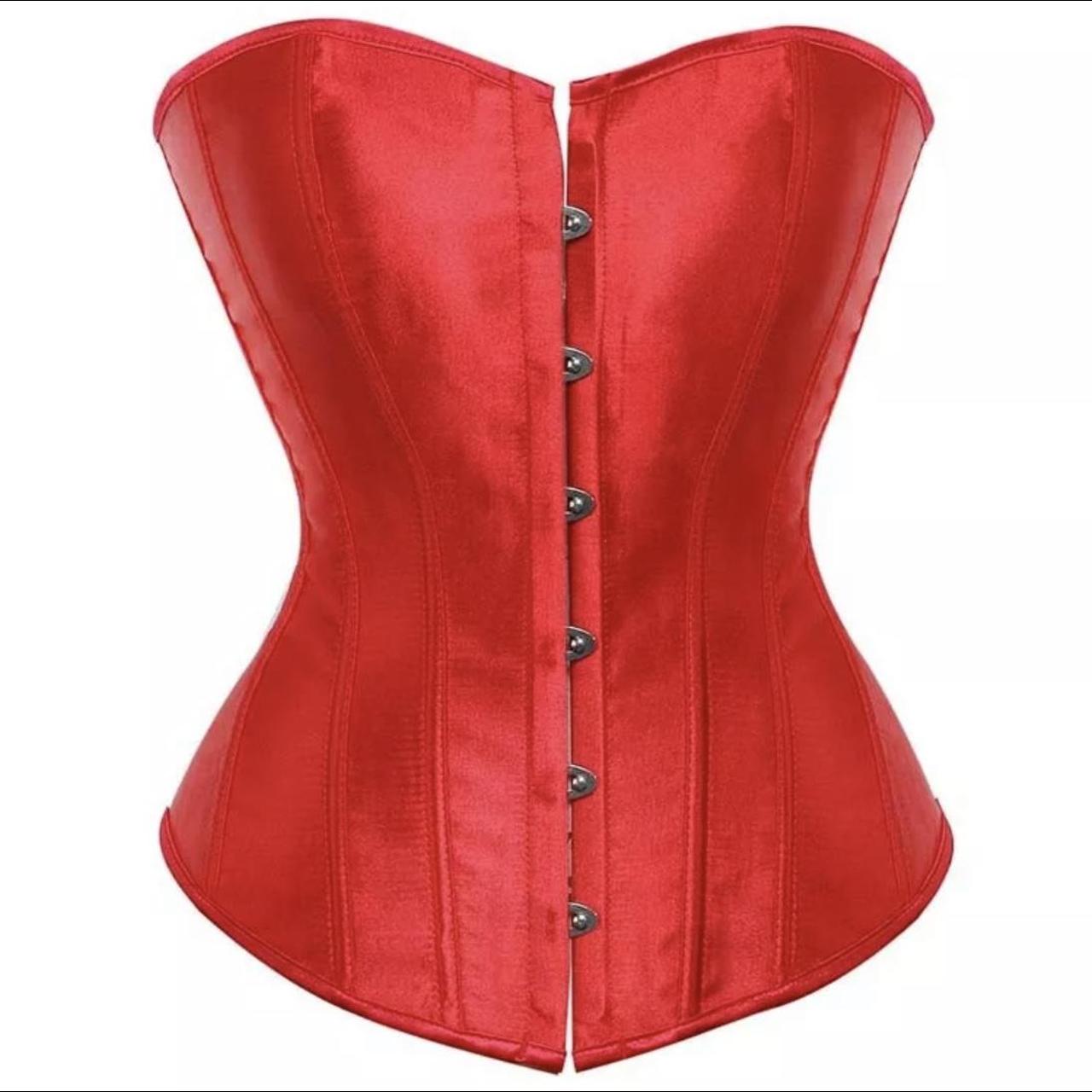 Women S Red Corset Depop