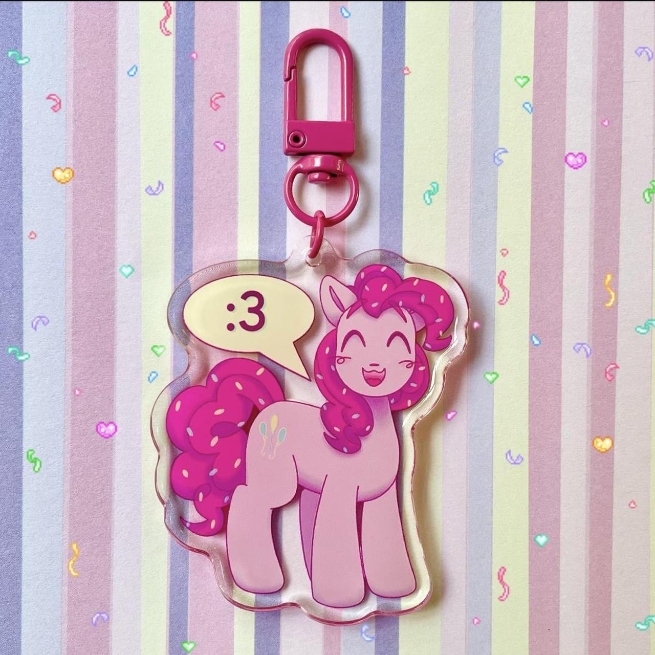 MLP pinkie pie :3 vitiligo charm! (2.5”) designed... - Depop