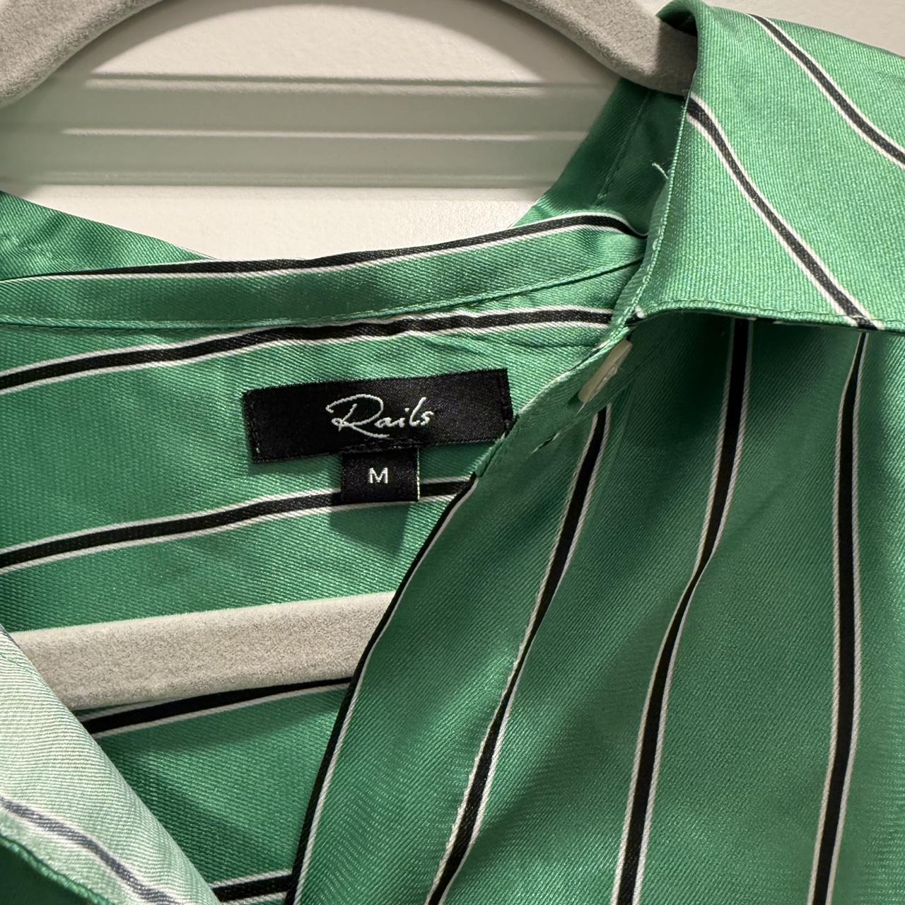 Rails Women's Blouse - Green - M – Rails button d… - image 3