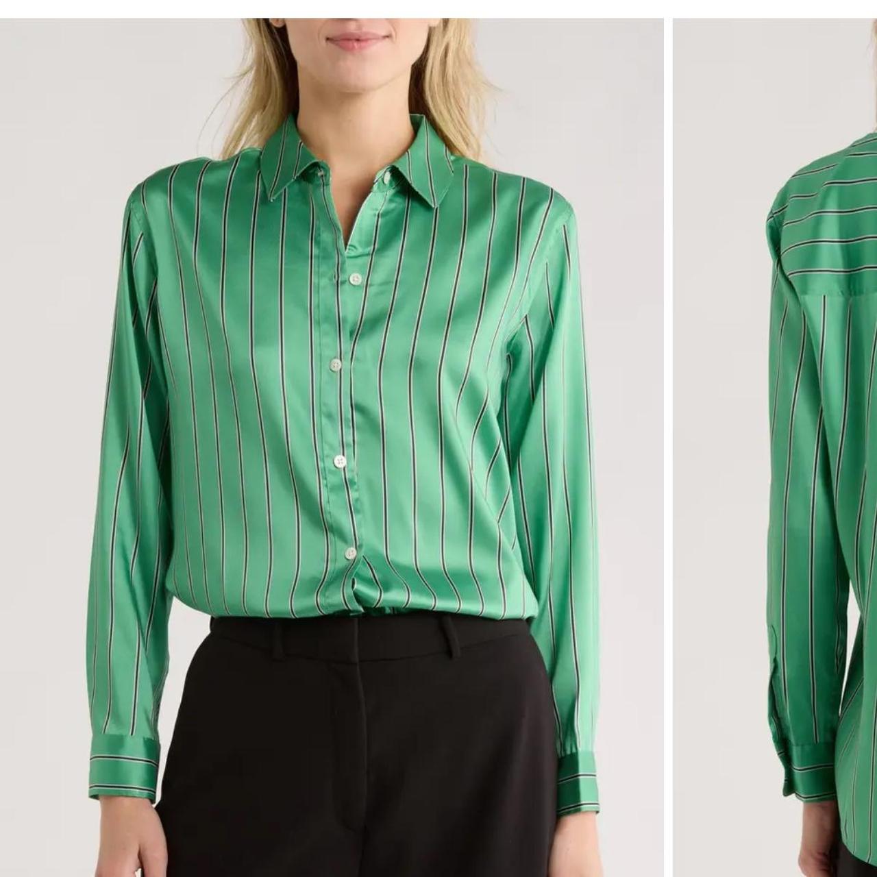 Rails Women's Blouse - Green - M – Rails button d… - image 1